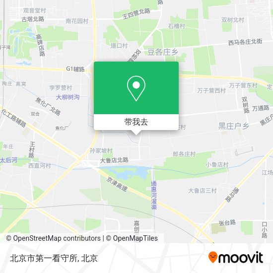北京市第一看守所地图