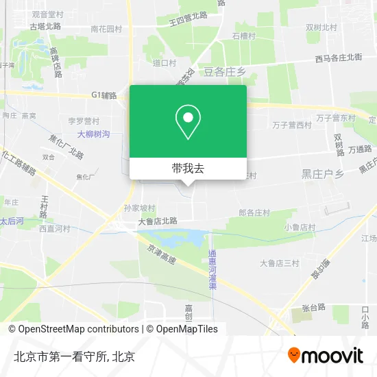 北京市第一看守所地图