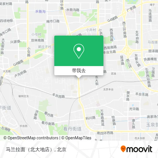 马兰拉面（北大地店）地图