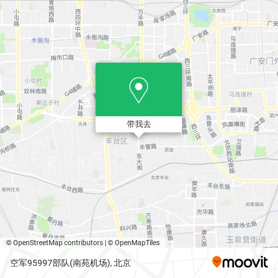 空军95997部队(南苑机场)地图