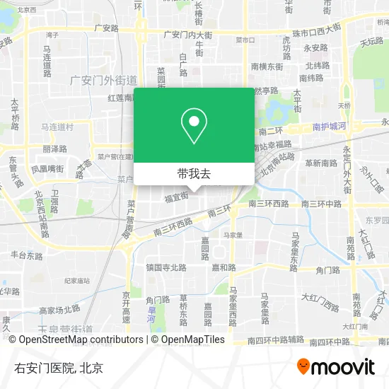 右安门医院地图