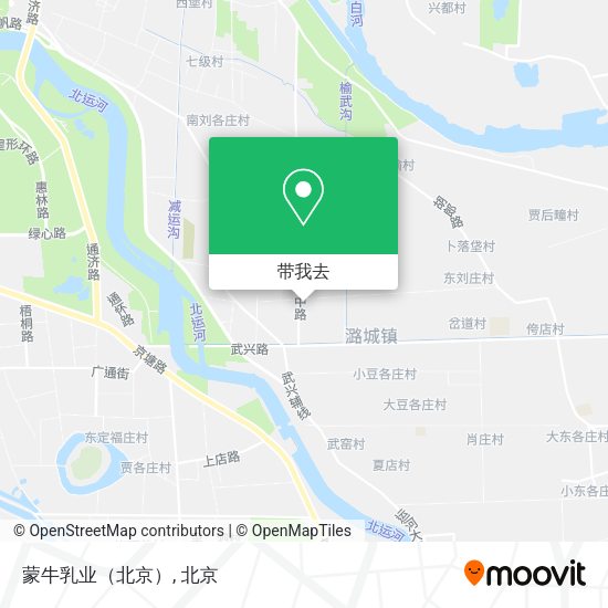 蒙牛乳业（北京）地图