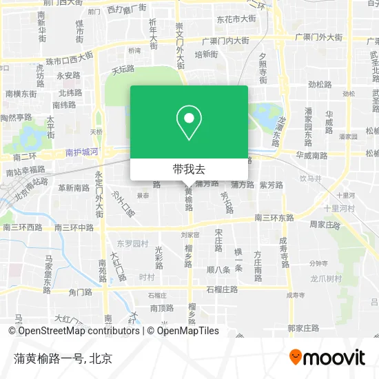 蒲黄榆路一号地图