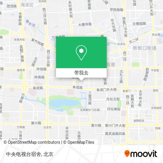 中央电视台宿舍地图