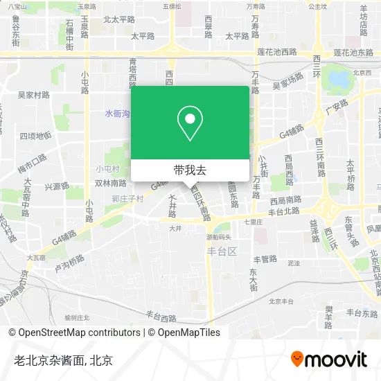 老北京杂酱面地图