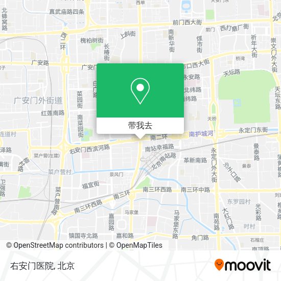 右安门医院地图