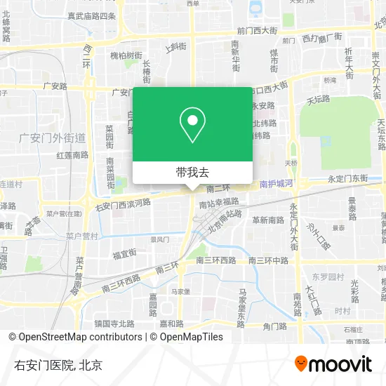 右安门医院地图