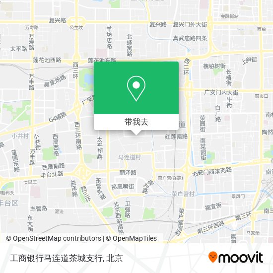 工商银行马连道茶城支行地图