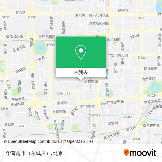 华普超市（乐城店）地图