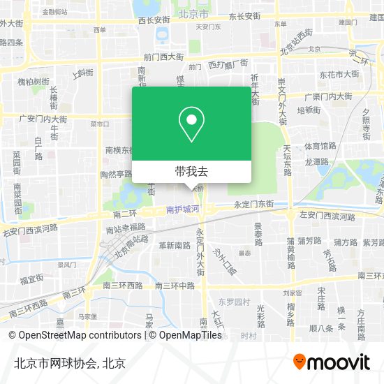 北京市网球协会地图