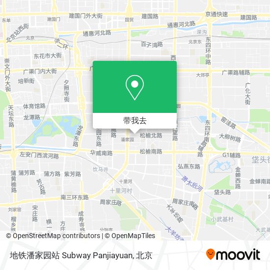 地铁潘家园站 Subway Panjiayuan地图