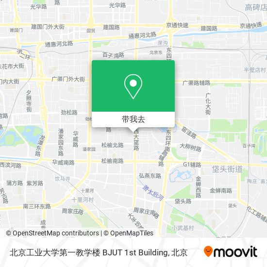 北京工业大学第一教学楼 BJUT 1st Building地图