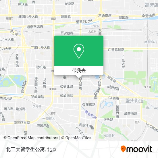 北工大留学生公寓地图