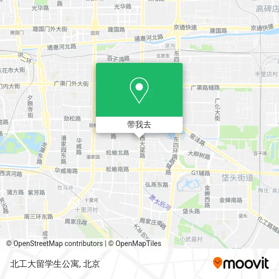 北工大留学生公寓地图