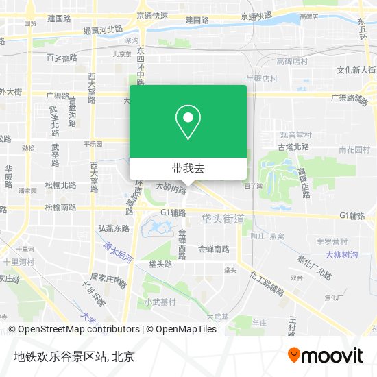 地铁欢乐谷景区站地图