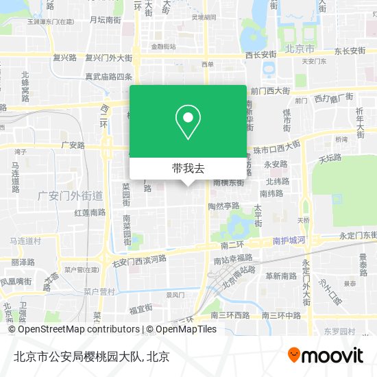 北京市公安局樱桃园大队地图