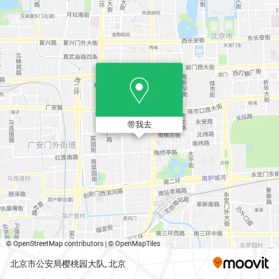 北京市公安局樱桃园大队地图