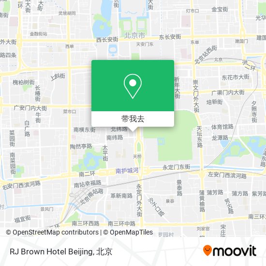 RJ Brown Hotel Beijing地图