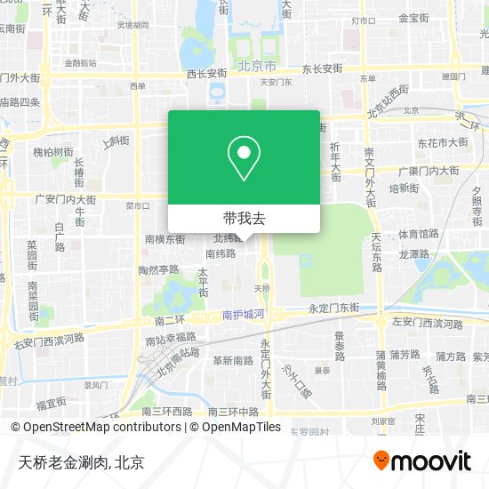 天桥老金涮肉地图