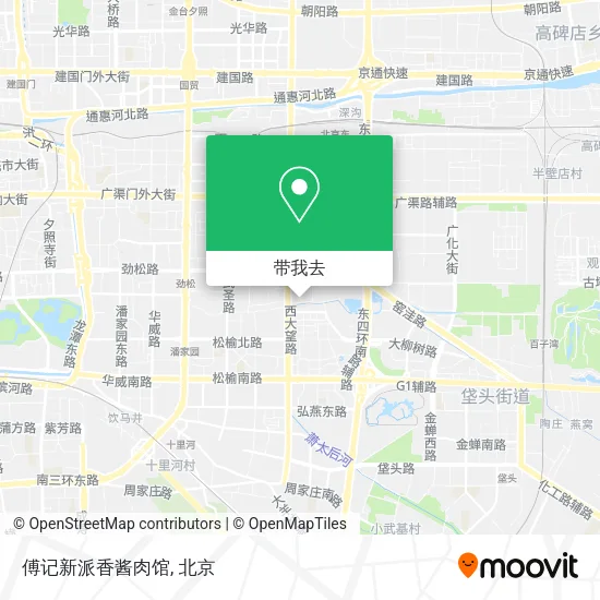 傅记新派香酱肉馆地图
