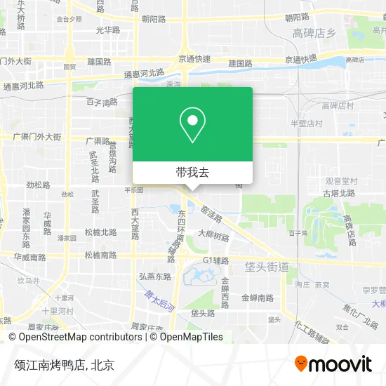 颂江南烤鸭店地图