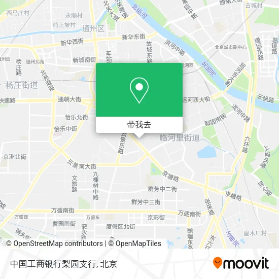 中国工商银行梨园支行地图