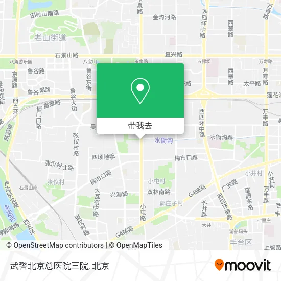 武警北京总医院三院地图