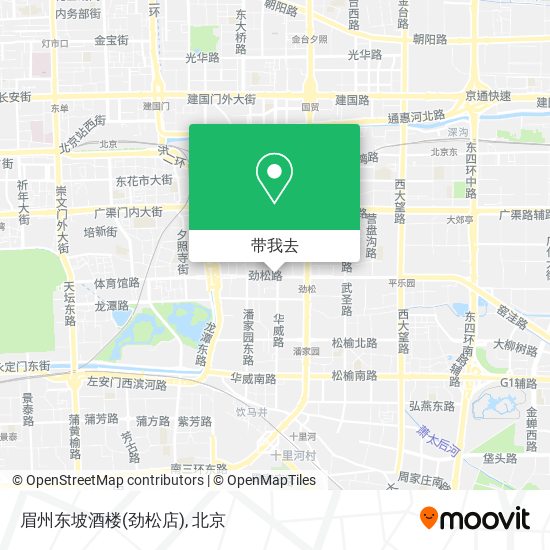 眉州东坡酒楼(劲松店)地图