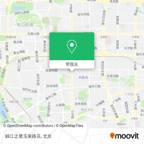 錦江之星玉泉路店地图
