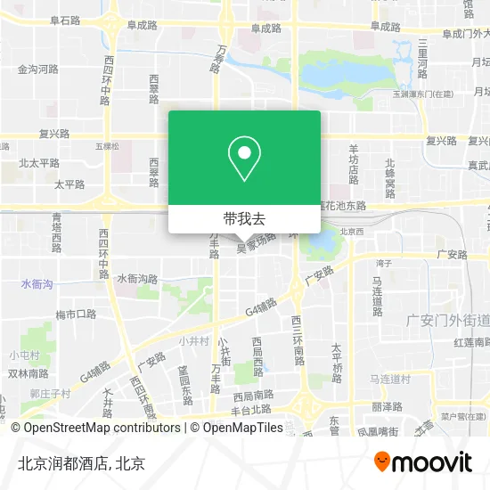 北京润都酒店地图