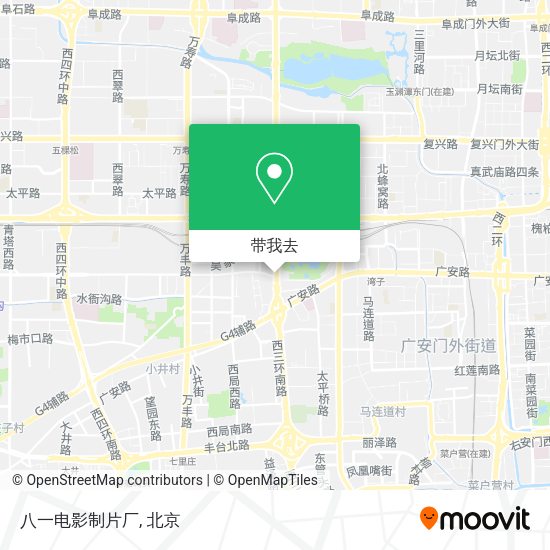 八一电影制片厂地图