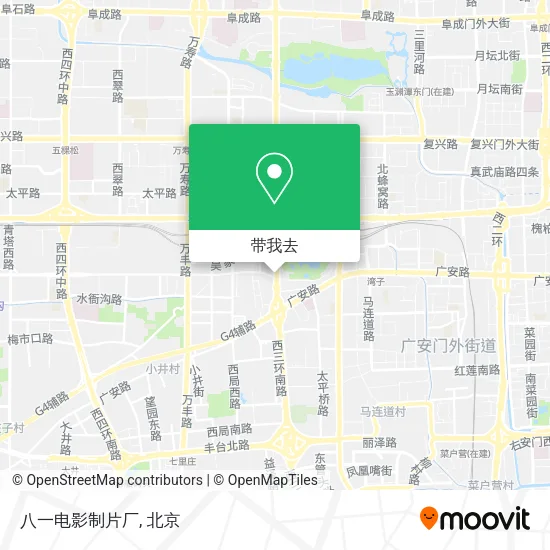 八一电影制片厂地图