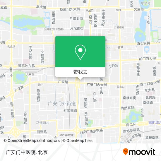 广安门中医院地图