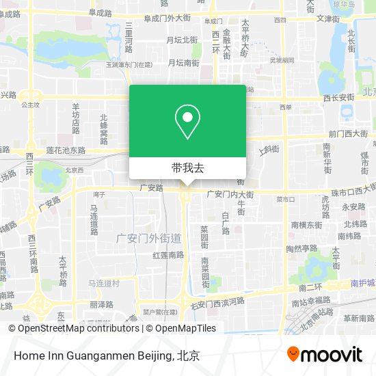 Home Inn Guanganmen Beijing地图