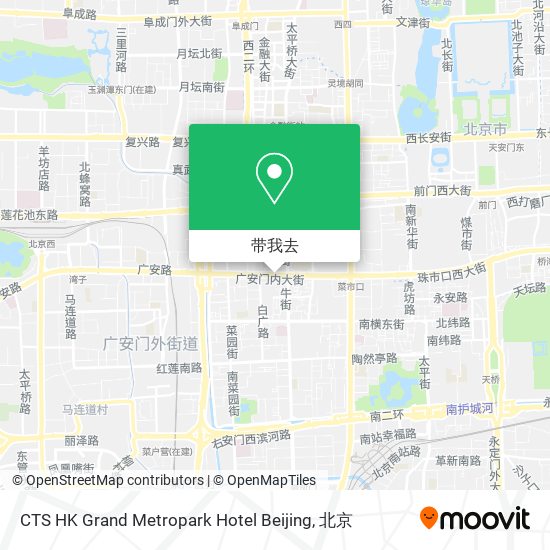 CTS HK Grand Metropark Hotel Beijing地图