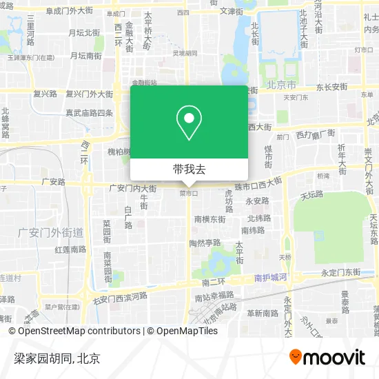 梁家园胡同地图