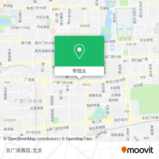 京广润酒店地图