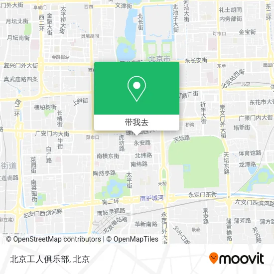 北京工人俱乐部地图