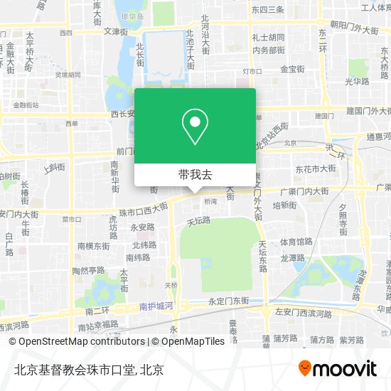 北京基督教会珠市口堂地图