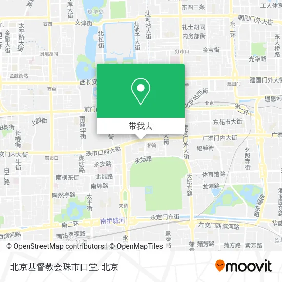北京基督教会珠市口堂地图
