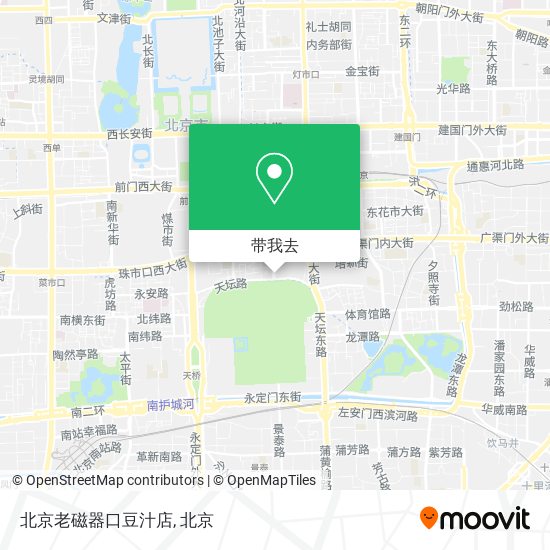 北京老磁器口豆汁店地图