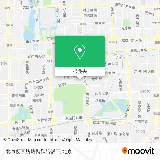 北京便宜坊烤鸭御膳饭庄地图