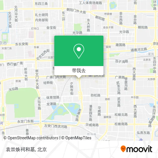 袁崇焕祠和墓地图