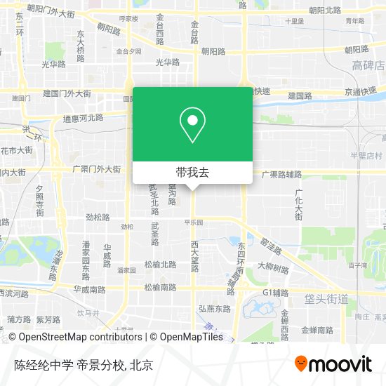 陈经纶中学 帝景分校地图