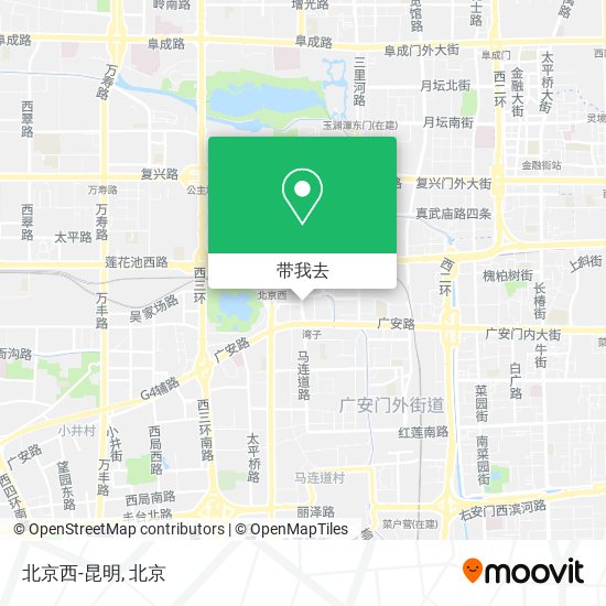 北京西-昆明地图