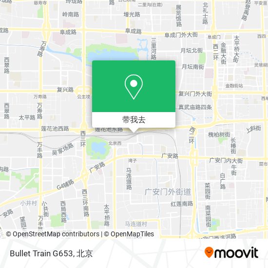 Bullet Train G653地图