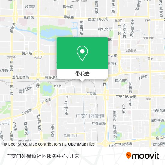 广安门外街道社区服务中心地图