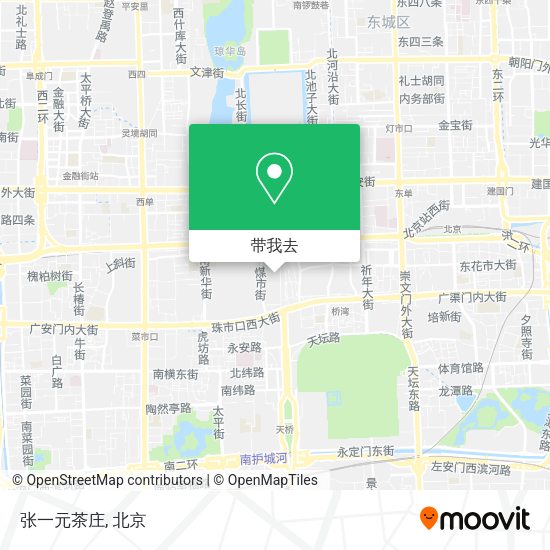 张一元茶庄地图