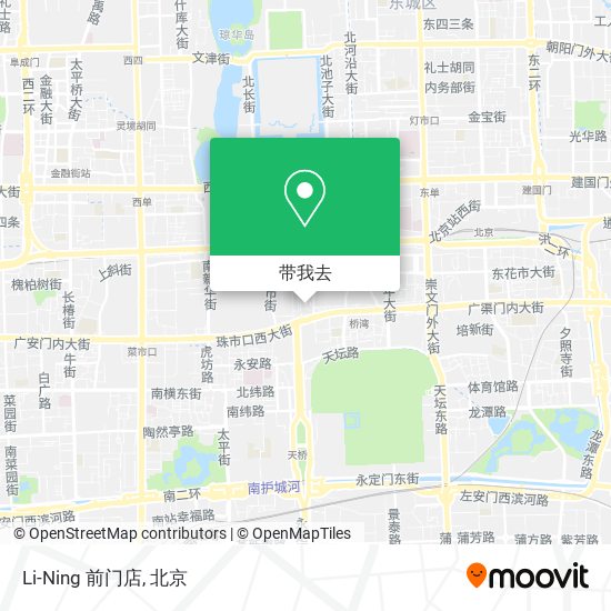 Li-Ning 前门店地图