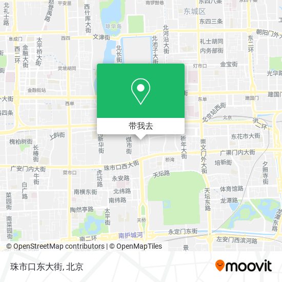 珠市口东大街地图